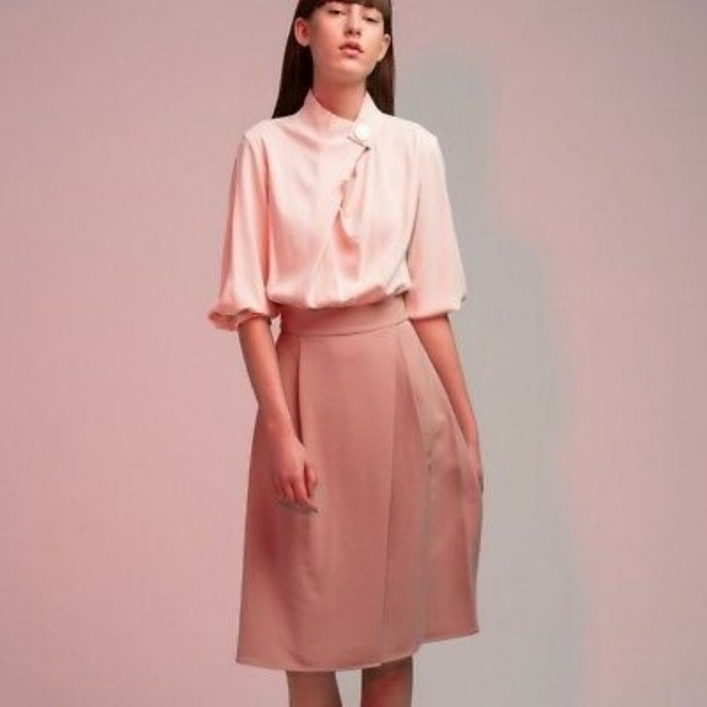 Genuine People Wrap Kimono Midi Dress